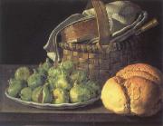 Melendez, Luis Eugenio Style life with figs Germany oil painting artist